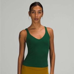 Lululemon Align Waist Length Tank Top in Everglade Green - LIKE NEW CONDITION